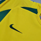 Camiseta retro de Brasil para el Mundial de 2002 local