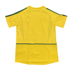 Camiseta retro brasileña de 2002 edición especial de local con firma
