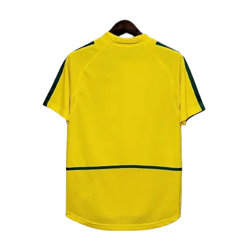 Camiseta retro de Brasil para el Mundial de 2002 local